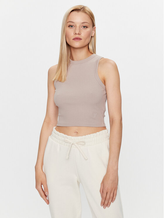 Guess Guess Top Edie V3GP19 K8RT2 Bej Slim Fit