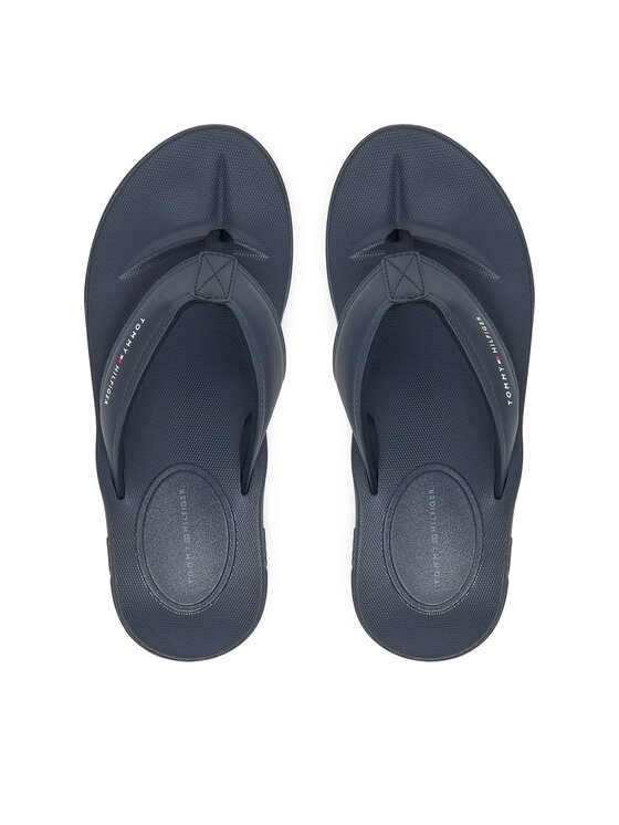 Flip flop Tommy Hilfiger Molded Comfort Th Beach Sandal FM0FM05508 Bleumarin