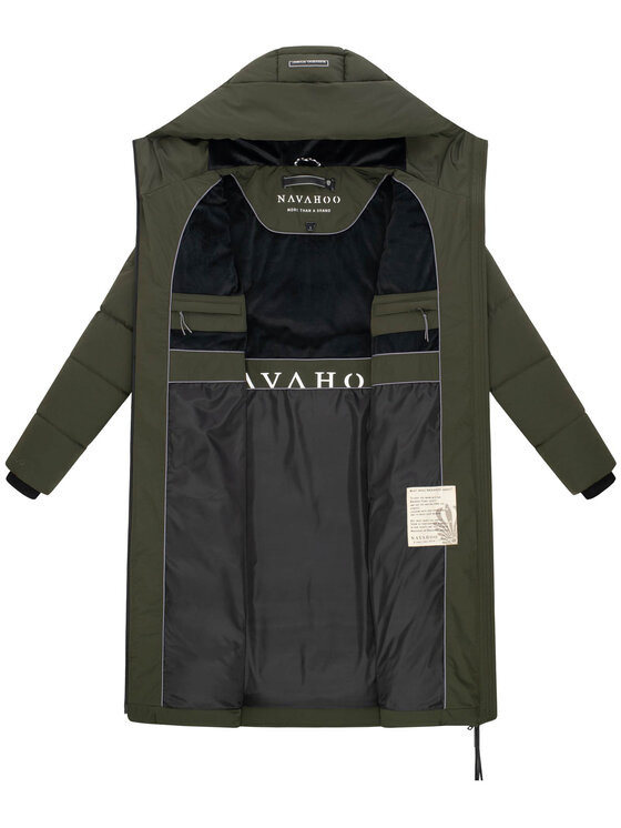 Navahoo Navahoo Kurtka zimowa Schokokuss Zielony Regular Fit