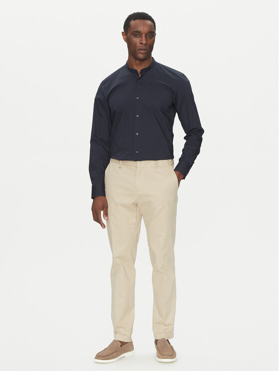 BOSS BOSS Marškiniai H-HANK-S-STAN-C3-252 50539176 Tamsiai mėlyna Slim Fit