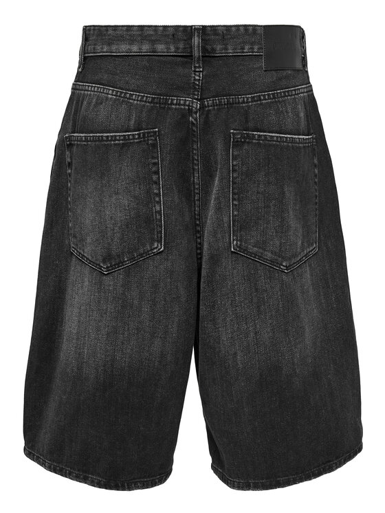 Only & Sons Only & Sons Pantaloncini di jeans Carl 22032957 Nero Balloon Fit