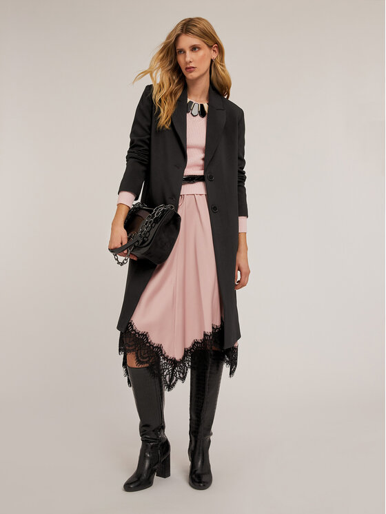 Motivi Motivi Cappotto 0062Q000562N033 Nero Regular Fit