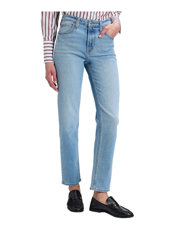 Lee Lee Jeansy 112385781 Niebieski Straight Leg