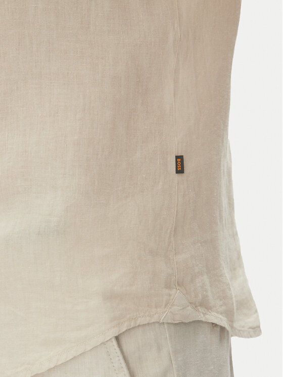 BOSS BOSS Särk 50537382 Beež Regular Fit