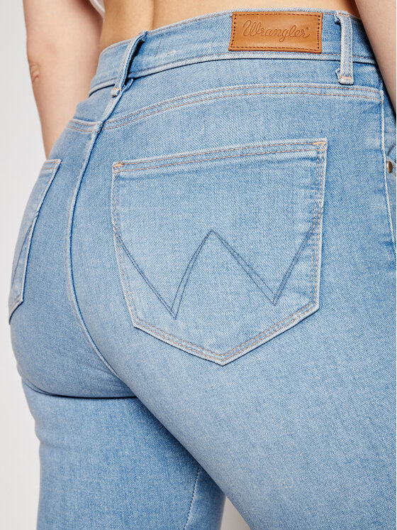 Wrangler Wrangler Jeansy Body Bespoke W27HZI29R 112128152 Błękitny Skinny Fit