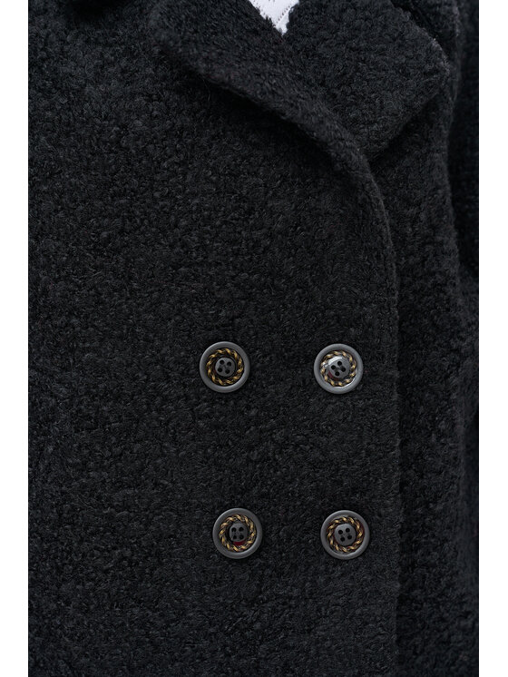 blue shadow blue shadow Kurtka damska Juki Czarny Regular Fit