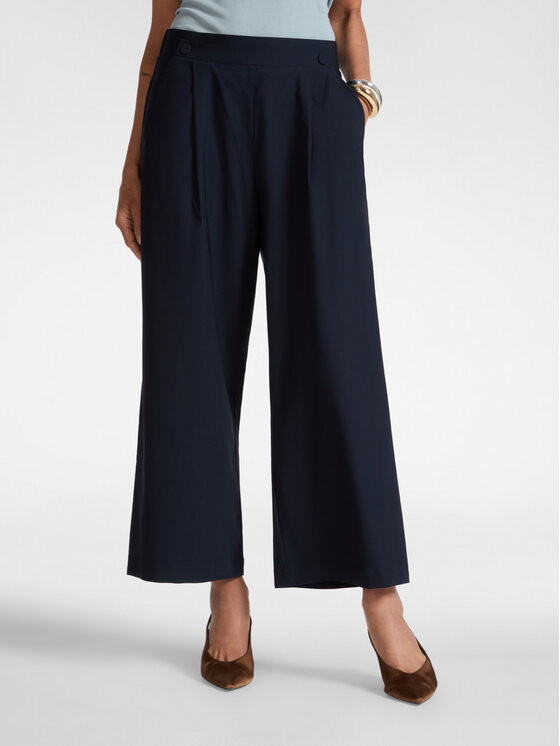 Elena Mirò Elena Mirò Pantaloni di tessuto P076Z000165N034 Blu Cropp Fit
