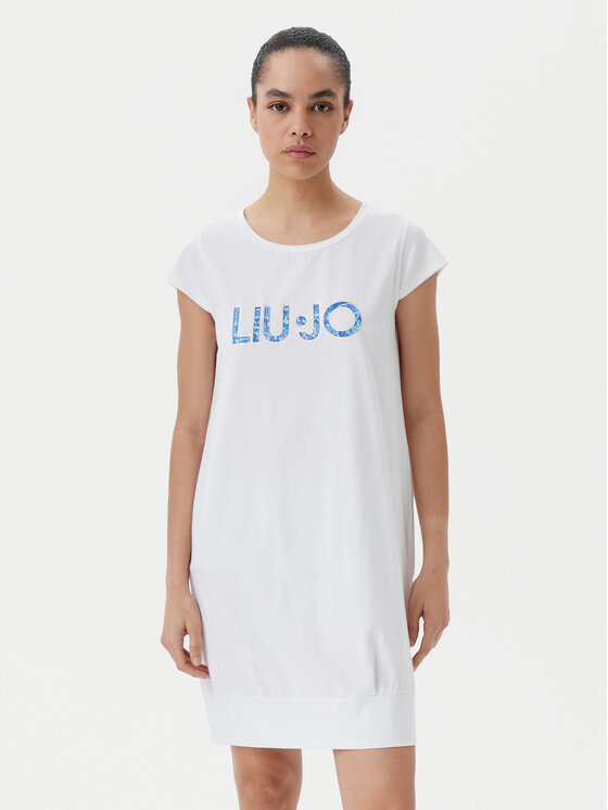 Liu Jo Beachwear Vestito da giorno VA5194 JS003 Bianco Regular Fit, taglia : L