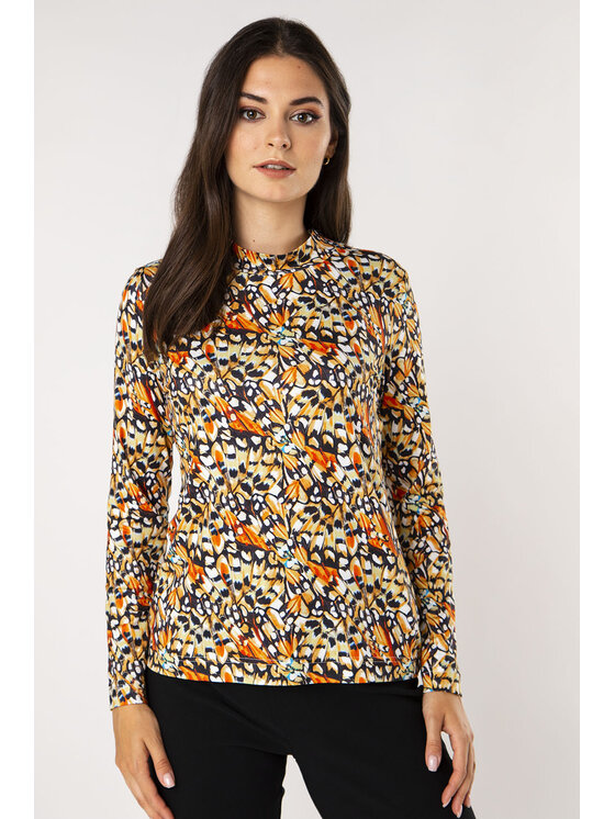 QUIOSQUE QUIOSQUE Bluzka TUPET BLOUSE Pomarańczowy Regular Fit