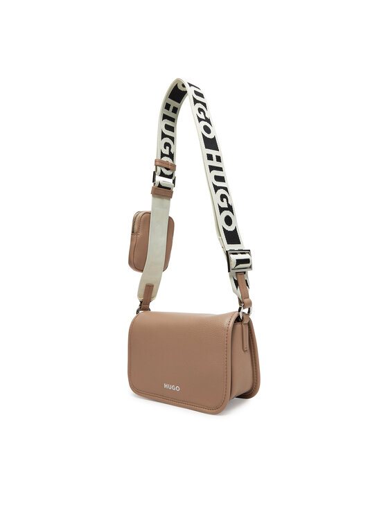 HUGO HUGO Soma Bel Crossbody Flap 50541869 Bēšs
