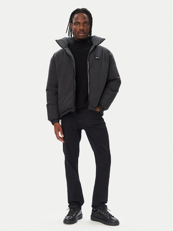 Karl Lagerfeld Jeans Karl Lagerfeld Jeans Μπουφάν χειμωνιάτικο B4M15031 Μαύρο Regular Fit