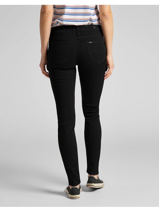 Lee Lee Jeansy SCARLETT Czarny Skinny Fit