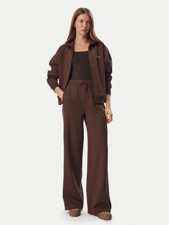 Guess Guess Spodnji del trenirke V5BB12 KCX22 Rjava Regular Fit
