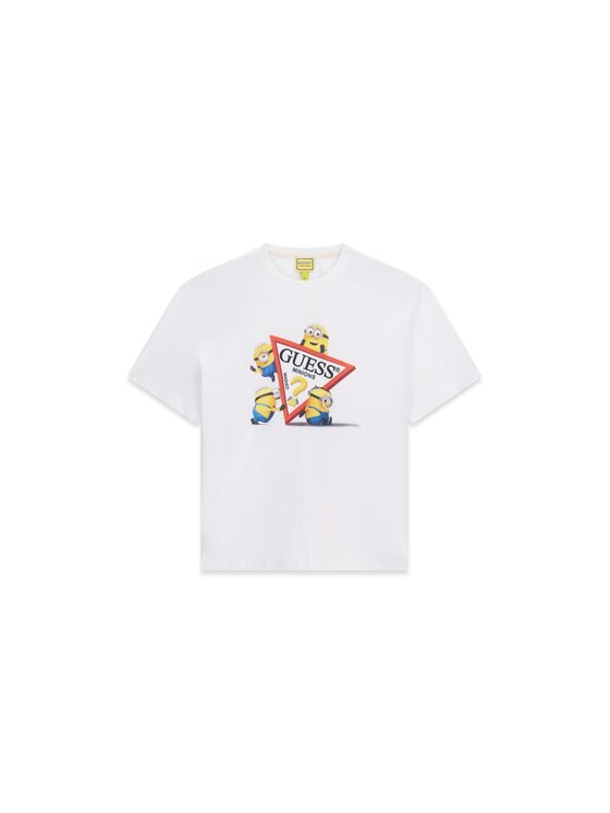 Guess Jeans Guess Jeans T-Shirt 183589 Biały Classic Fit
