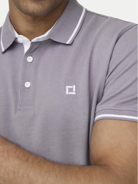 Only & Sons Only & Sons Тениска с яка и копчета Fletcher 22024827 Виолетов Regular Fit