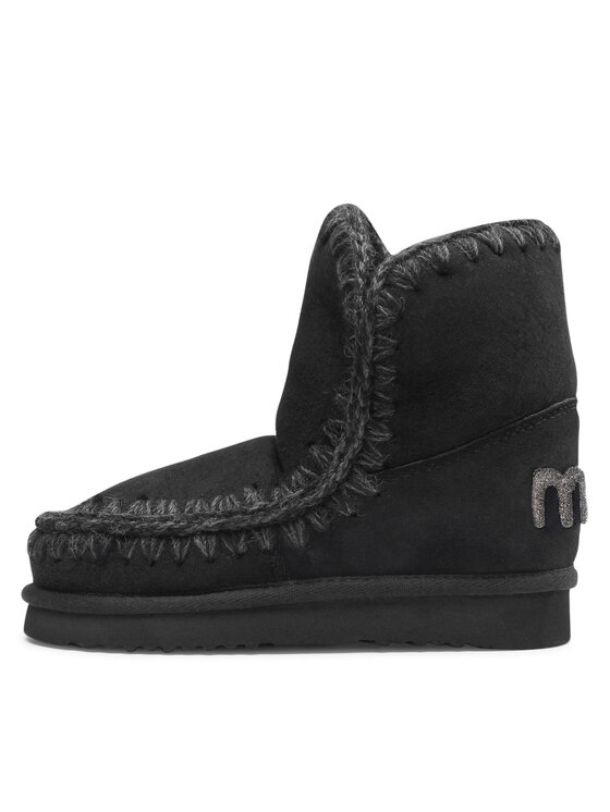 Mou Mou Sněhule Eskimo 18 Glitter Logo MU.FW101050A Černá