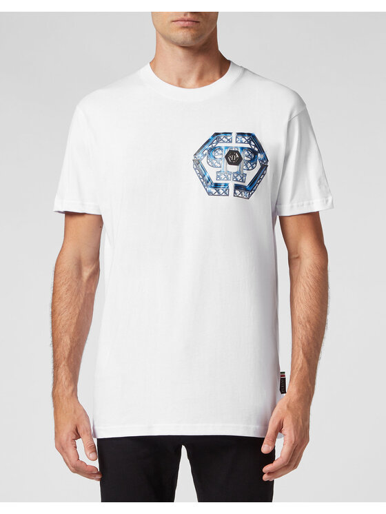 PHILIPP PLEIN PHILIPP PLEIN T-Shirt 6933 Biały Regular Fit