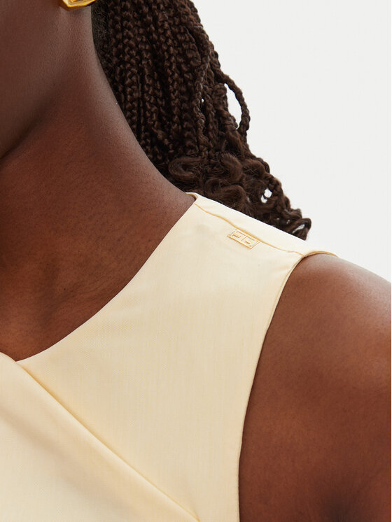 Elisabetta Franchi Elisabetta Franchi Koktejlové šaty ABT5252E2 DC7 Žlutá Regular Fit