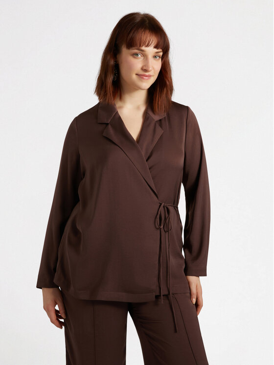 Fiorella Rubino Fiorella Rubino Camicia 5047T001274N022 Marrone Regular Fit