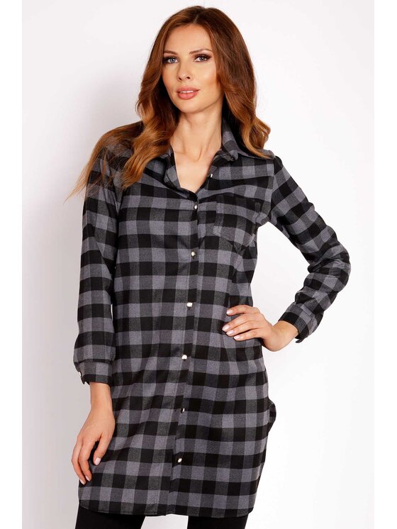 Awama Awama Camicia L002 Grigio Basic Fit