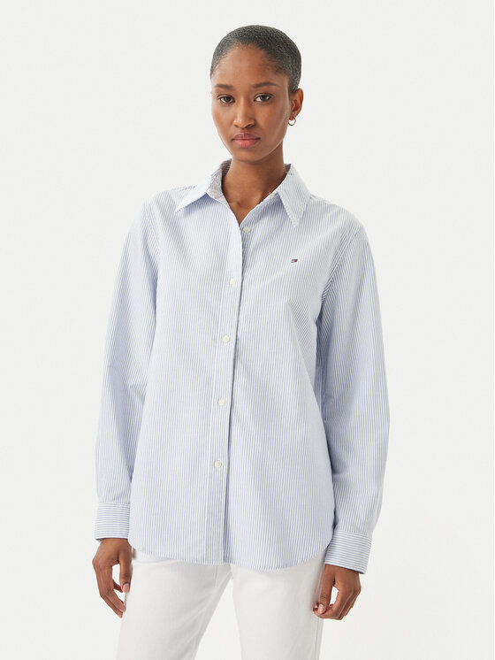 Tommy Hilfiger Tommy Hilfiger Marškiniai WW0WW46111 Šviesiai mėlyna Regular Fit