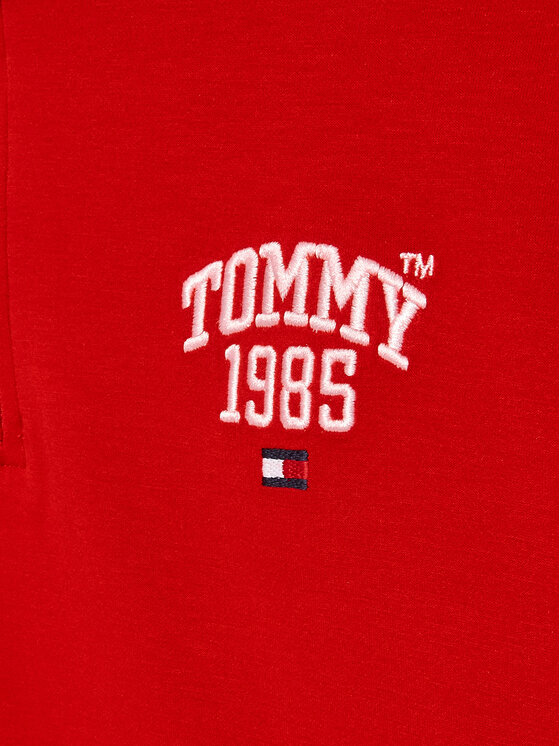 Tommy Hilfiger Tommy Hilfiger Bluza Varsity KG0KG07206 D Czerwony Regular Fit