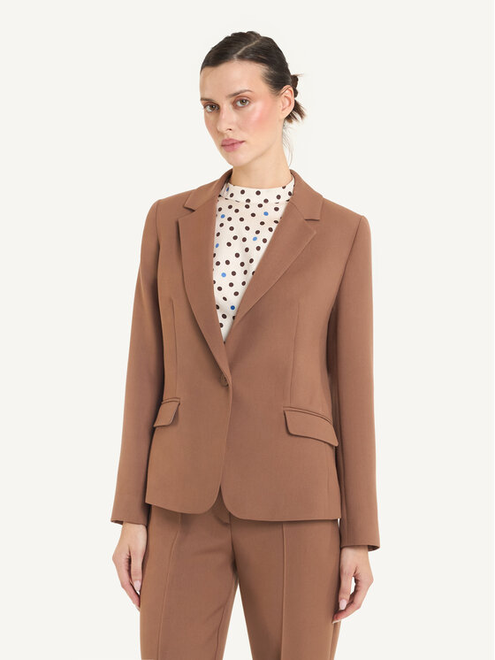 KMX KMX Marynarka 108630001 Beżowy Fitted Fit