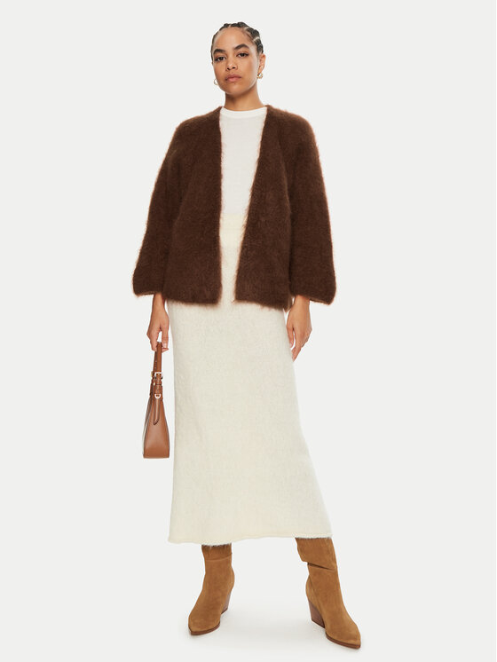 Dixie Dixie Kardigán M277K004A Barna Relaxed Fit