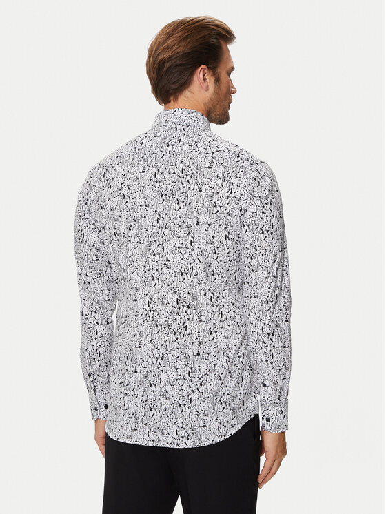 BOSS Boss Srajca 50520065 Bela Slim Fit