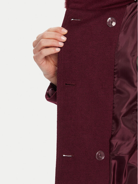 Rinascimento Rinascimento Cappotto di transizione CFC0125794003 Bordeaux Regular Fit