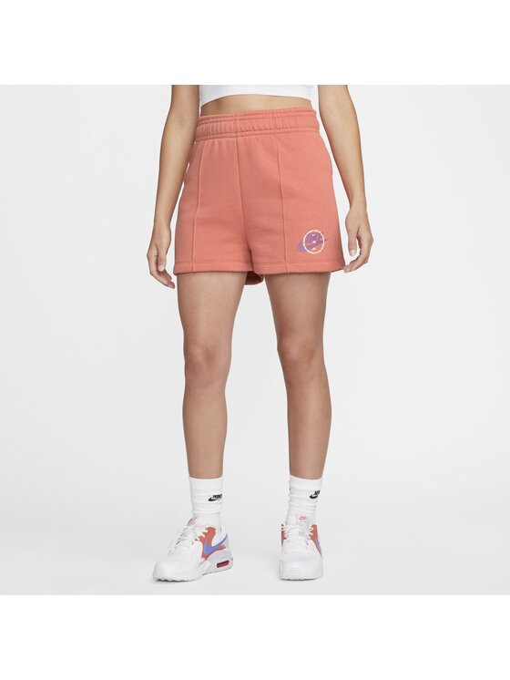 Nike Nike Pantaloncini di tessuto Sportswear Fleece Shorts Arancione Active Fit