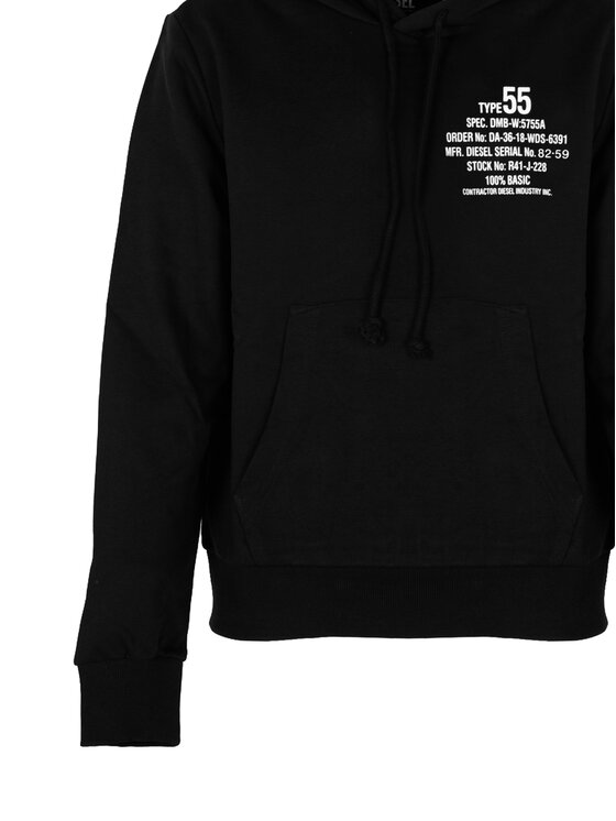 Diesel Diesel Felpa A06500-0HAYT Nero Regular Fit