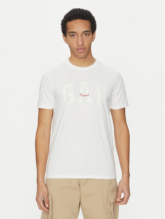 Gap Tričko 542246-01 Biela Regular Fit