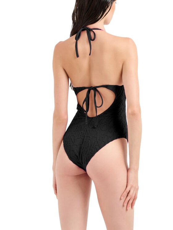 Emporio Armani Emporio Armani Costume da bagno intero - Emporio Armani - jacquard 3D Nero