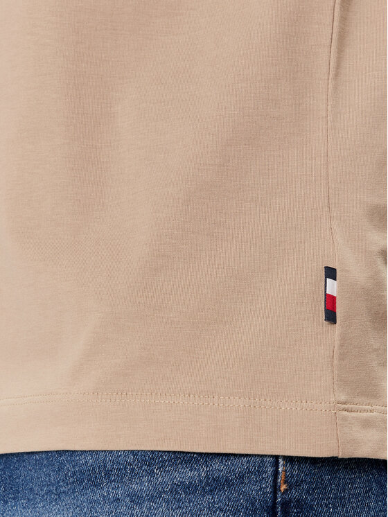 Tommy Hilfiger Tommy Hilfiger T-särk Track Graphic MW0MW34429 Beež Regular Fit