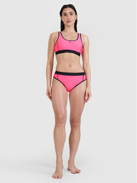 4F 4F Dół od bikini CHILLY WAVES Różowy