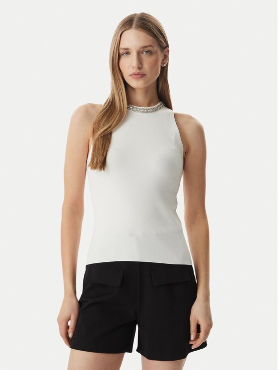 Morgan Sveter 261-MDIANE Biela Regular Fit