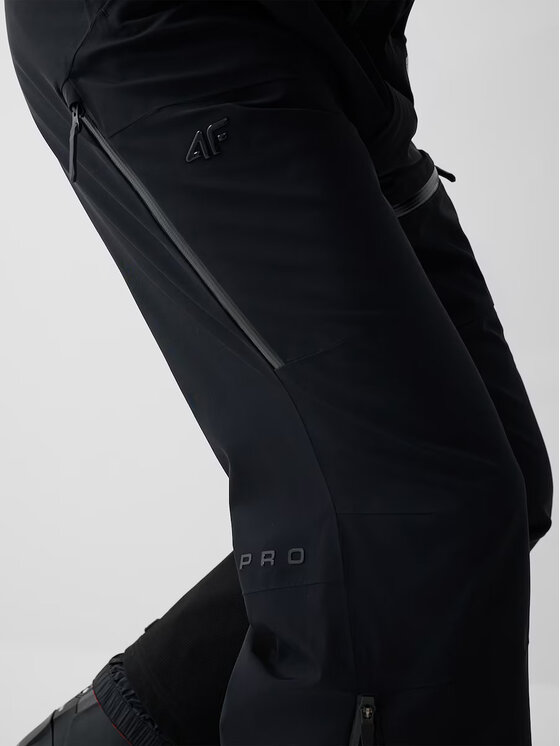 4F 4F Spodnie narciarskie 4F PRO SKI Czarny Regular Fit