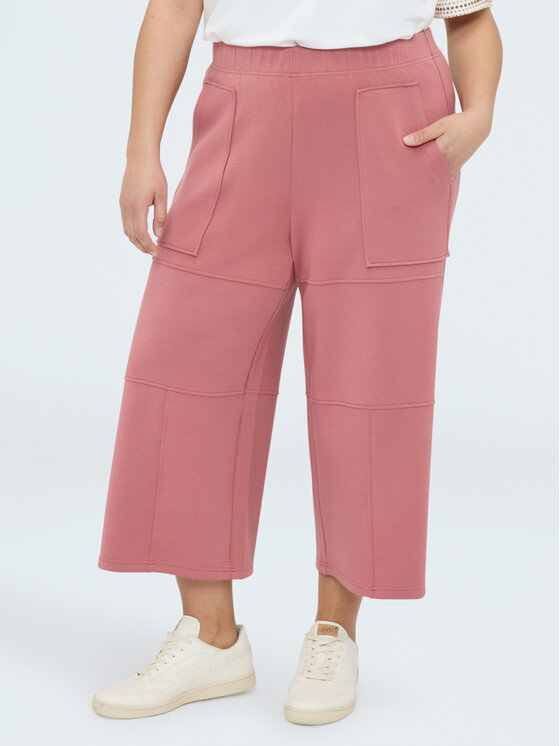Fiorella Rubino Fiorella Rubino Pantaloni di tessuto P814L002334N006 Rosa Cropp Fit
