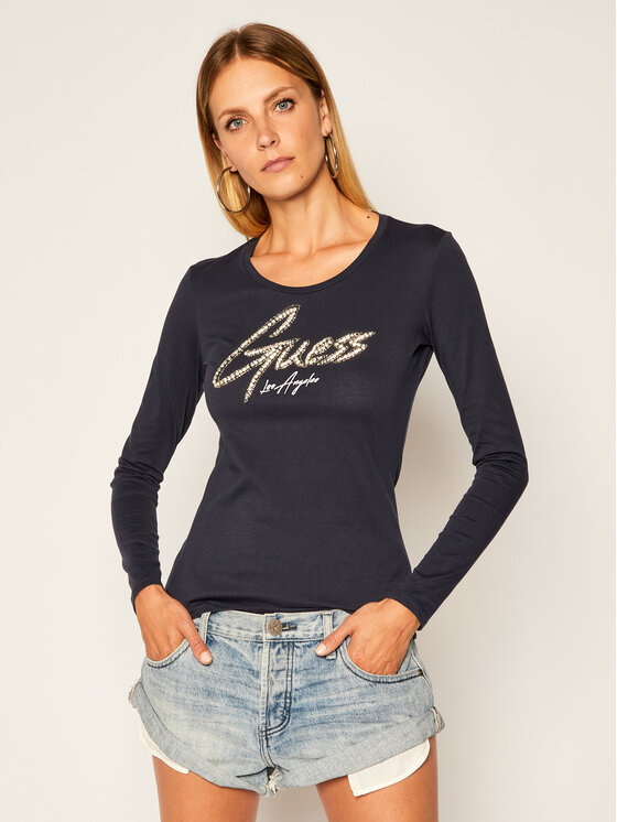 Guess Särkpluus Camilla W0YI65 JA900 Tumesinine Slim Fit | Modivo.ee