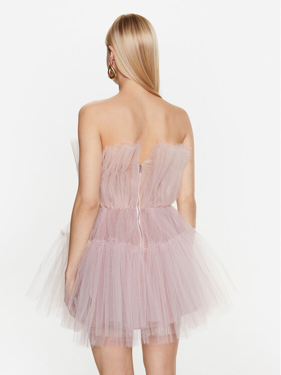 Kontatto Kontatto Kokteiļkleita BO135 Rozā Regular Fit