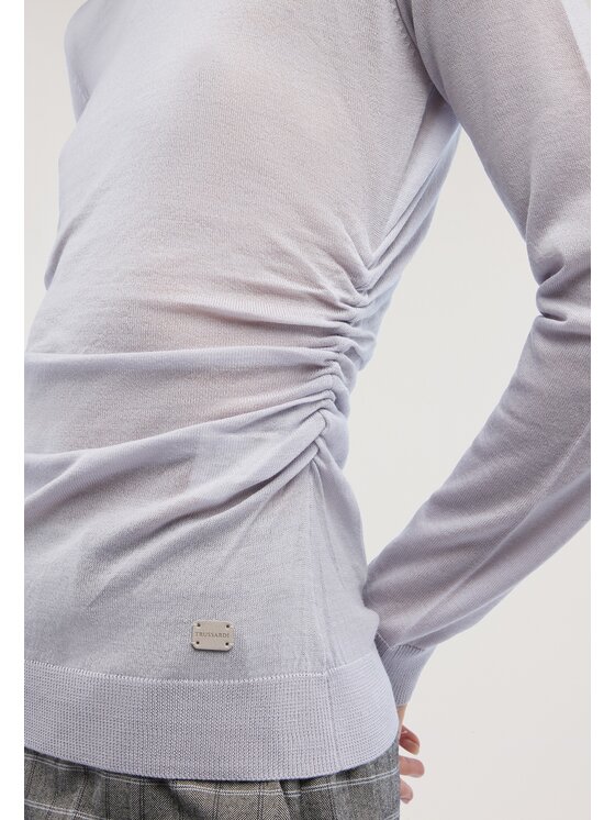 Trussardi Trussardi Sweter M0196001266N037 Szary Slim Fit