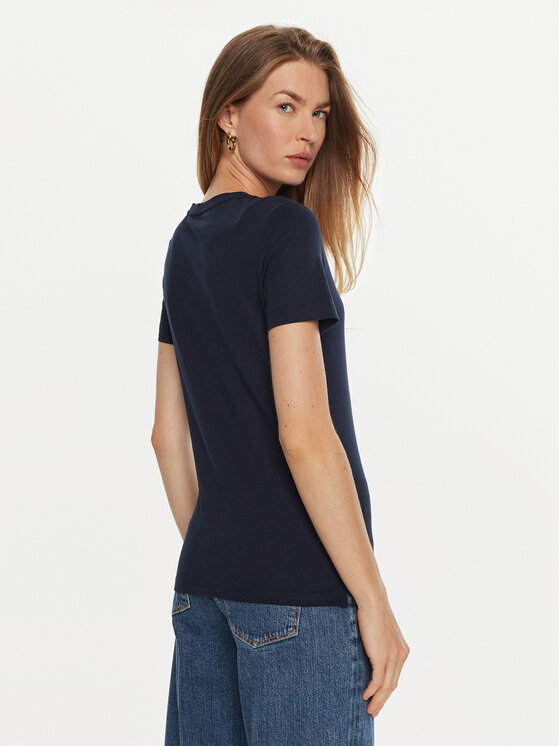 Guess Guess T-krekls W1YI1B I3Z14 Tumši zils Regular Fit
