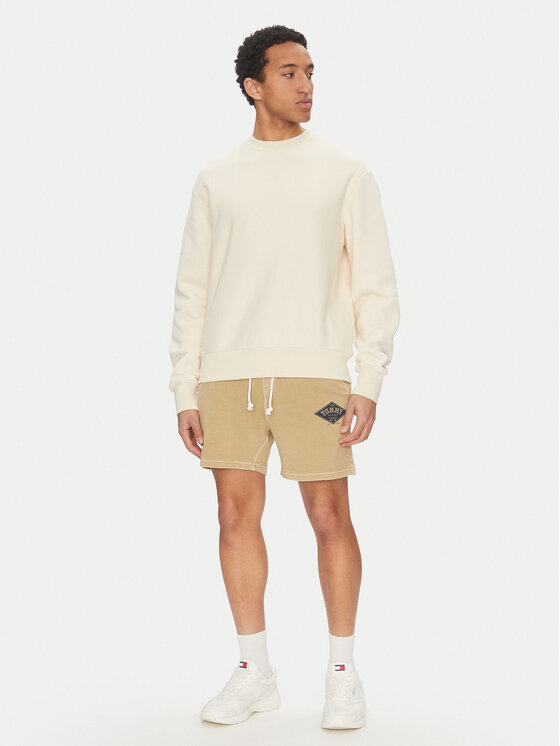 Tommy Jeans Tommy Jeans Спортни шорти Varsity DM0DM20936 Бежов Regular Fit