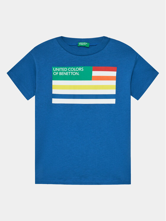 United Colors Of Benetton Tricou 3I1XC10H3 Albastru Regular Fit
