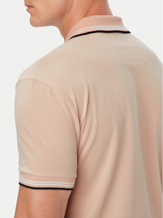 BOSS BOSS Polo Paul 50506193 Pomarańczowy jasny Regular Fit