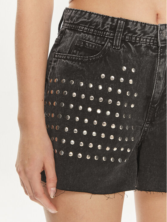 ONLY ONLY Szorty jeansowe Manja 15318752 Czarny Boyfriend Fit