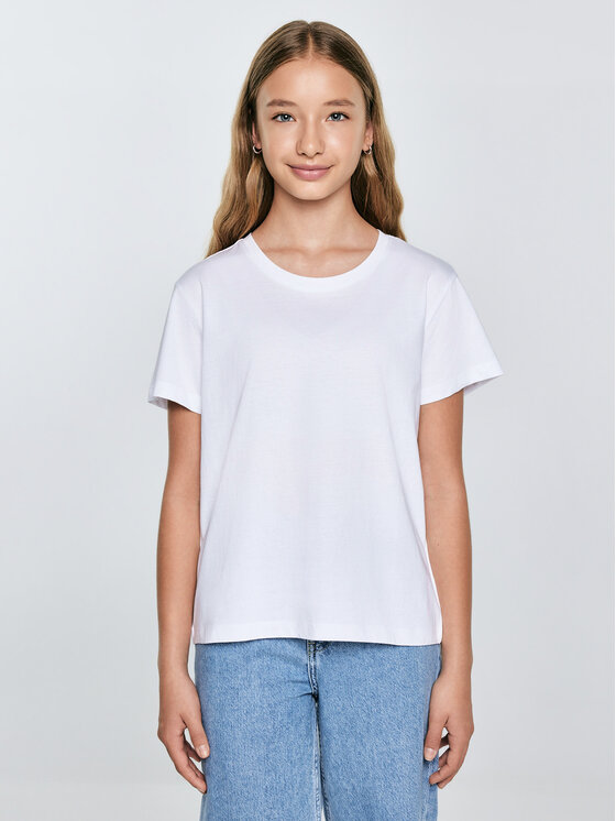 BIG STAR BIG STAR T-Shirt BASSECA Biały Basic Fit