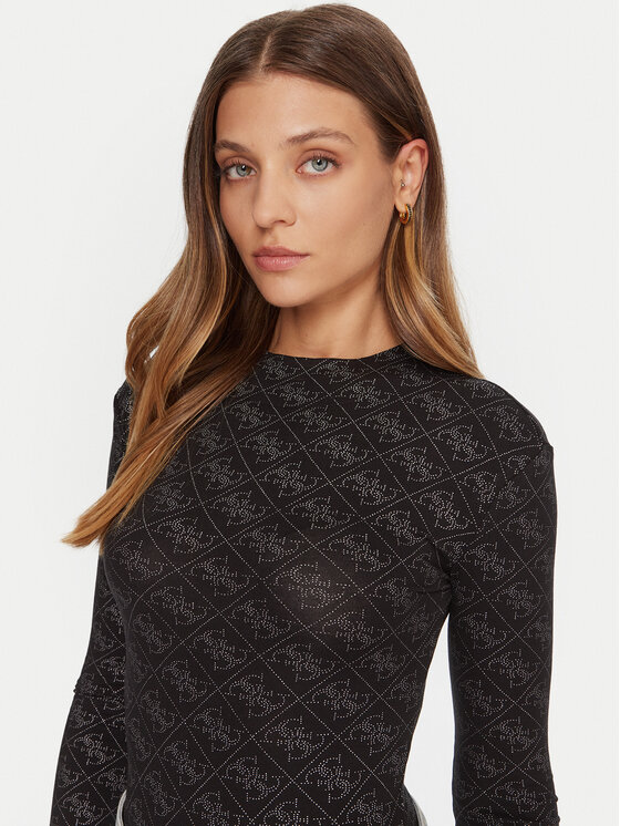 Guess Guess Glaustinukė W5BP09 K68D2 Juoda Slim Fit