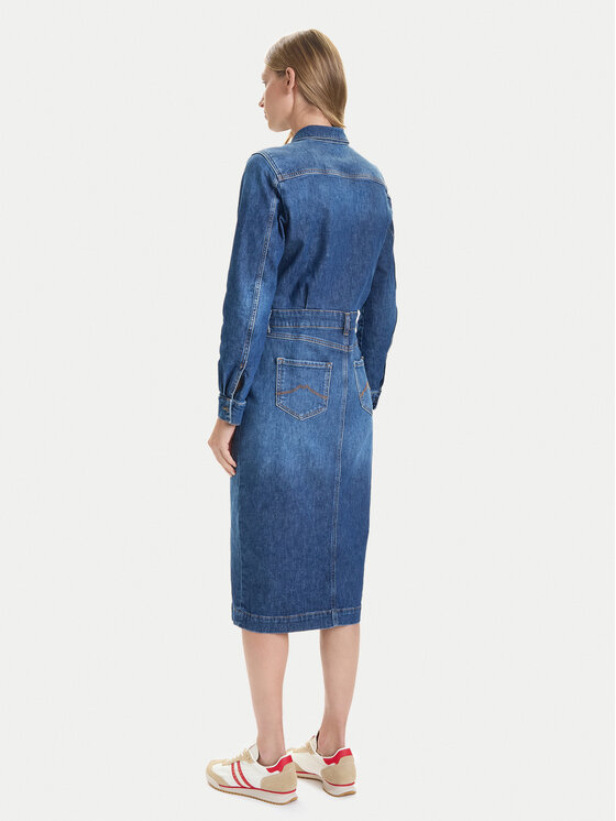 Mustang Mustang Džínsové šaty Emma 1016939 Modrá Slim Fit
